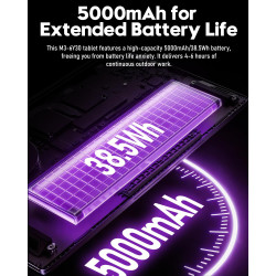 FUNYET Ordinateur Portable,15.6" Pc Portable 2 Cœurs 16Go RAM 256Go SSD Extension TF 1To,(Processeur M3-6Y30, 5000mAh),IPS 1920×