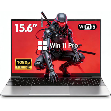 FUNYET Ordinateur Portable 15.6 Pouces Gaming Laptop Core i5-7Y54 16Go RAM 512Go SSD Win 11 Pro Écran 1920×1080 FHD PC Portable 