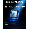 FUNYET Ordinateur Portable 15.6 Pouces Gaming Laptop Core i5-7Y54 16Go RAM 512Go SSD Win 11 Pro Écran 1920×1080 FHD PC Portable 