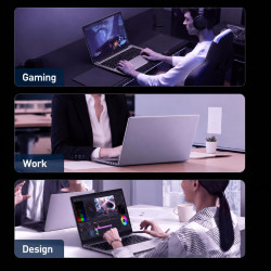 FUNYET Gaming Ordinateur Portable 16 Pouces R7 5825U jusqu'à 4.5GHz PC Portable 16Go RAM 1To SSD Extension TF 1To Win11 Laptop a