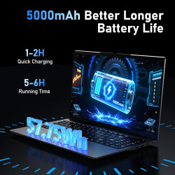 FUNYET Nouveau Ordinateur Portable 15.6 Pouces Gaming Laptop Core i9-11900H 16Go RAM 1To SSD Win 11 Pro Écran 1920×1080 FHD HDMI