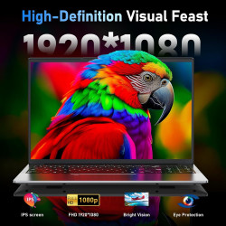FUNYET Nouveau Ordinateur Portable 15.6 Pouces Gaming Laptop Core i9-11900H 16Go RAM 1To SSD Win 11 Pro Écran 1920×1080 FHD HDMI