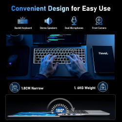 FUNYET Nouveau Ordinateur Portable 15.6 Pouces Gaming Laptop Core i9-11900H 16Go RAM 1To SSD Win 11 Pro Écran 1920×1080 FHD HDMI