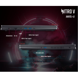 ACER Nitro 5 ANV15-41-R9NM, Ordinateur Portable Gaming 15.6'' Full HD IPS 144Hz, (AMD Ryzen 7 7735HS, NVIDIA GeForce RTX 4060, R