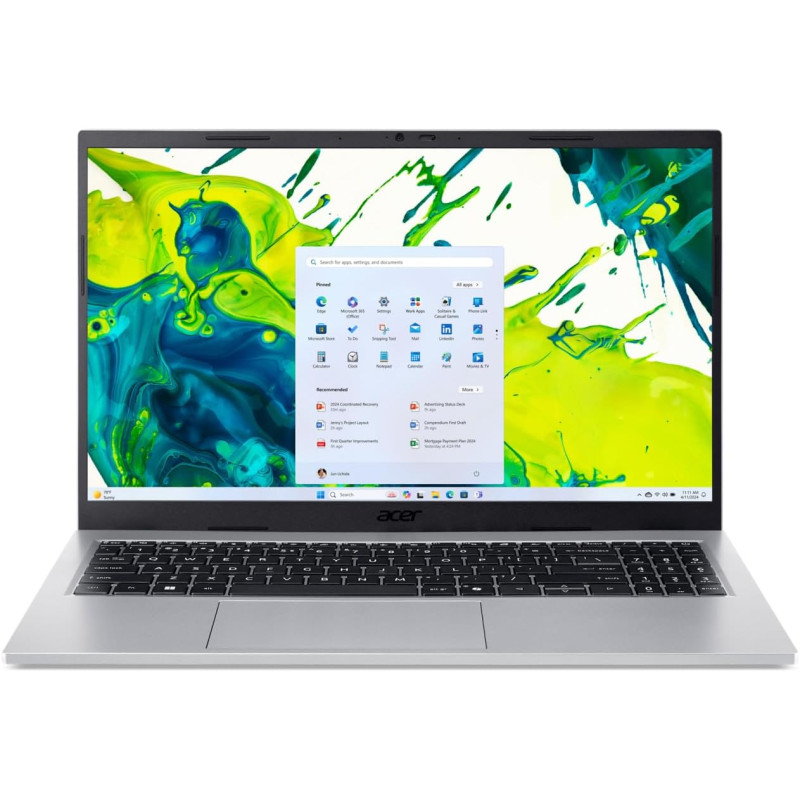 acer Aspire Go 15 I PC Portable 15.6" FHD 60Hz I Intel Core 5 120U I 16Go RAM DDR4 I 512Go SSD I Windows 11 Home I Argent I Clav