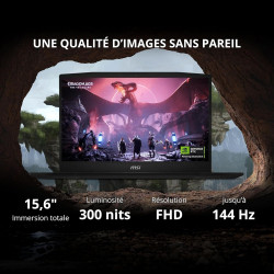 MSI Katana 15 HX B14WGK-018FR : Intel Core i7-14650HX - 16GB DDR5 (2x8gb) - SSD 1TB NVMe PCIe - Nvidia RTX 5070 8GB GDDR7-15,6' 