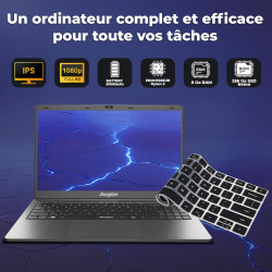 Energizer EnergyBook Pro 15,6" PC Portable - Écran FHD IPS, AMD Ryzen 5, 8Go RAM, 256Go SSD, Windows 11 - Clavier AZERTY Françai