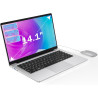 Ordinateur portable 14,1" hd, 6 go ram, ssd 128 go, processeur double cœur, wi‑fi 2,4g/5g & bleutooth, design silencieux sans ve