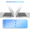 Ordinateur portable 14,1" hd, 6 go ram, ssd 128 go, processeur double cœur, wi‑fi 2,4g/5g & bleutooth, design silencieux sans ve