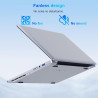 Ordinateur portable 14,1" hd, 6 go ram, ssd 128 go, processeur double cœur, wi‑fi 2,4g/5g & bleutooth, design silencieux sans ve