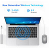 Ordinateur portable 14,1" hd, 6 go ram, ssd 128 go, processeur double cœur, wi‑fi 2,4g/5g & bleutooth, design silencieux sans ve