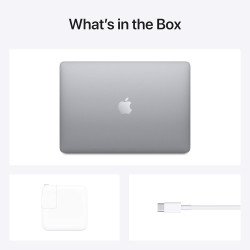 Late 2020 apple macbook air with apple m1 chip (13.3 inch, 8gb ram, 256gb ssd) space gris - azerty keyboard (reconditionné)
