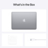 Late 2020 apple macbook air with apple m1 chip (13.3 inch, 8gb ram, 256gb ssd) space gris - azerty keyboard (reconditionné)