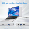 Ordinateur Portable 15,6 Pouces 12 Go RAM 256 Go SSD N4000 Processeur Écran IPS Full HD PC Portable WiFi 5 BT Mini HDMI Charnièr