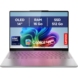 Lenovo Yoga Slim 7 14ILL10 - Ordinateur Portable 14'' OLED WUXGA Copilot+ (Intel Ultra 5 226V, RAM 16Go, SSD 512Go, Intel Arc Gr