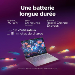 Lenovo Yoga Slim 7 14ILL10 - Ordinateur Portable 14'' OLED WUXGA Copilot+ (Intel Ultra 5 226V, RAM 16Go, SSD 512Go, Intel Arc Gr