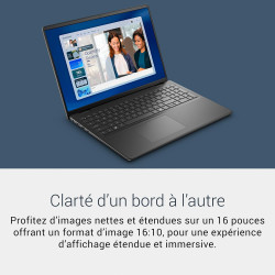 Dell 16 x dc16255 amd ryzen 7 250 16" 2k (1920x1200) anti-glare amd radeon 16gb ddr5 ram 1tb ssd windows 11 home azerty backlit 