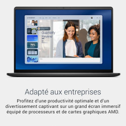 Dell 16 x dc16255 amd ryzen 7 250 16" 2k (1920x1200) anti-glare amd radeon 16gb ddr5 ram 1tb ssd windows 11 home azerty backlit 