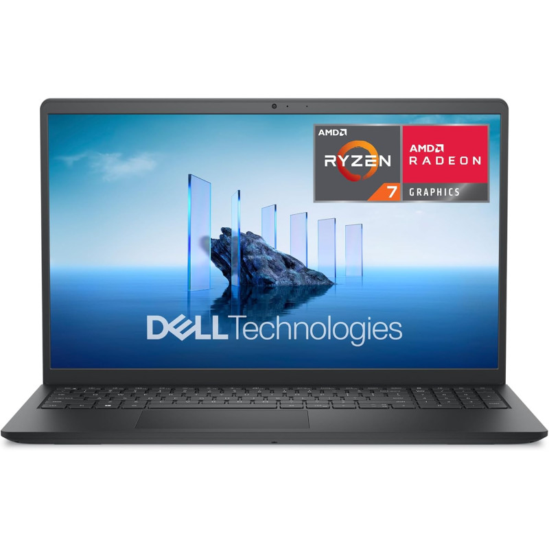 Dell 15 laptop dc15255 – 15.6" fhd 120hz, amd ryzen 7 7730u, 16gb ram, 1tb ssd, amd radeon graphics, hd webcam, windows 11 home,