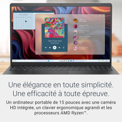 Dell 15 laptop dc15255 – 15.6" fhd 120hz, amd ryzen 7 7730u, 16gb ram, 1tb ssd, amd radeon graphics, hd webcam, windows 11 home,