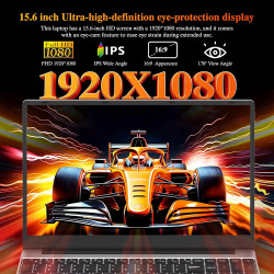 Dreamfyre 15,6" ordinateur portable 16go ddr4 512go ssd, pc portátil ryzen 7 4800h cpu, portable laptop computer avec écran fhd 