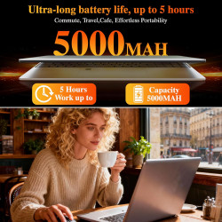 Dreamfyre 15,6" ordinateur portable 16go ddr4 512go ssd, pc portátil ryzen 7 4800h cpu, portable laptop computer avec écran fhd 