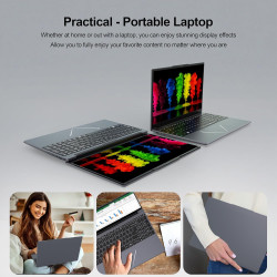 Dreamfyre ordinateur portable 15,6" fhd ips, amd ryzen 5 3500u, 16go ram, 512go ssd, rj45, wifi 2.4/5ghz, bleutooth, pc portable