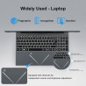 Dreamfyre ordinateur portable 15,6" fhd ips, amd ryzen 5 3500u, 16go ram, 512go ssd, rj45, wifi 2.4/5ghz, bleutooth, pc portable