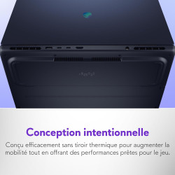 Alienware 16 Aurora PC Portable Gaming AC16250 16" WQXGA écran 120Hz 100% sRGB, Intel Core 7 240H Series 2, NVIDIA GeForce RTX 5