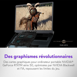Alienware 18 Area-51 PC Portable Gaming 18" WQXGA 300Hz G-Sync, Intel Core Ultra 9 275HX Series 2, NVIDIA GeForce RTX 5080, 32 G