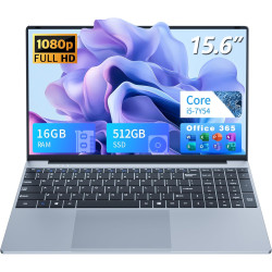 Ordinateur portable 15.6" full hd ips, core i5-7y54 jusqu'à 3.2 ghz, 16 go ram ssd 512 go, win 11 + office 365, pc portable clav