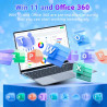 Ordinateur portable 15.6" full hd ips, core i5-7y54 jusqu'à 3.2 ghz, 16 go ram ssd 512 go, win 11 + office 365, pc portable clav