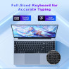Ordinateur portable 15.6" full hd ips, core i5-7y54 jusqu'à 3.2 ghz, 16 go ram ssd 512 go, win 11 + office 365, pc portable clav