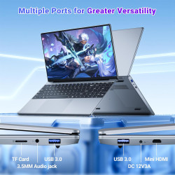 Ordinateur portable 15.6" full hd ips, core i5-7y54 jusqu'à 3.2 ghz, 16 go ram ssd 512 go, win 11 + office 365, pc portable clav