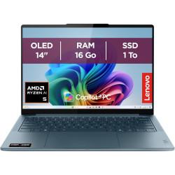 Lenovo Yoga Slim 7 14AKP10 - Ordinateur Portable 14'' OLED WUXGA Copilot+ (AMD Ryzen AI 5 340, RAM 16Go, SSD 1To, AMD Radeon 840
