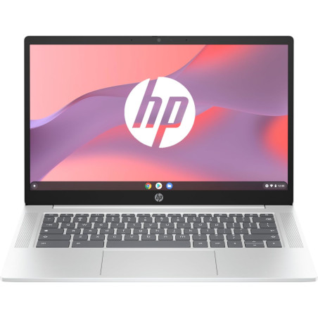 HP Chromebook 14a-nf0002sf Ordinateur Portable 14" HD, PC Portable (Intel Celeron N100, RAM 4 Go, eMMC 64 Go, Intel UHD Graphics
