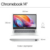 HP Chromebook 14a-nf0002sf Ordinateur Portable 14" HD, PC Portable (Intel Celeron N100, RAM 4 Go, eMMC 64 Go, Intel UHD Graphics