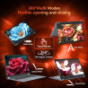 2 en 1 Écran Tactile Ordinateur Portable Ryzen R3-3200U (jusqu'à 3,5 GHz) 15,6 Pouces Win11 Jeu Laptop 16Go RAM 512Go SSD 360° R