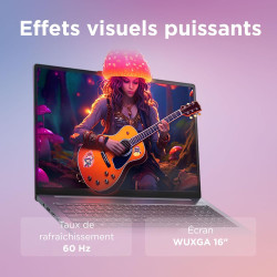Lenovo IdeaPad Slim 3 16ARP10 - Ordinateur Portable 16'' WUXGA (AMD Ryzen 7 7735HS, RAM 16Go, SSD 512Go, Graphique AMD Radeon 68