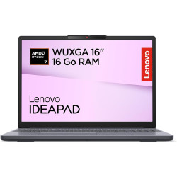 Lenovo IdeaPad Slim 3 16ARP10 - Ordinateur Portable 16'' WUXGA (AMD Ryzen 7 7735HS, RAM 16Go, SSD 512Go, Graphique AMD Radeon 68