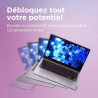 Lenovo Chromebook Plus IdeaPad Slim 3 14IAN8 avec Google AI - Ordinateur Portable 14'' FHD (Intel Core i3-N305, RAM 8 Go, eMMC 2