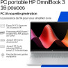 HP OmniBook 3 16-by0000sf Ordinateur Portable 16" 2K IPS, PC Portable (AMD Ryzen 5 40, RAM 16 Go, SSD 512 Go, AMD Radeon 610M Gr