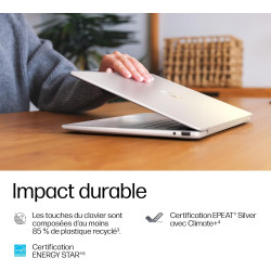 HP OmniBook 3 16-by0000sf Ordinateur Portable 16" 2K IPS, PC Portable (AMD Ryzen 5 40, RAM 16 Go, SSD 512 Go, AMD Radeon 610M Gr