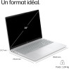 HP OmniBook 3 16-by0000sf Ordinateur Portable 16" 2K IPS, PC Portable (AMD Ryzen 5 40, RAM 16 Go, SSD 512 Go, AMD Radeon 610M Gr