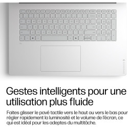 HP OmniBook 3 16-by0000sf Ordinateur Portable 16" 2K IPS, PC Portable (AMD Ryzen 5 40, RAM 16 Go, SSD 512 Go, AMD Radeon 610M Gr