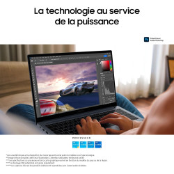 Samsung Galaxy Book4, Ordinateur Portable 15.6'', Intel Core i5, 8Go RAM, 256Go SSD, Clavier AZERTY FR, Gris
