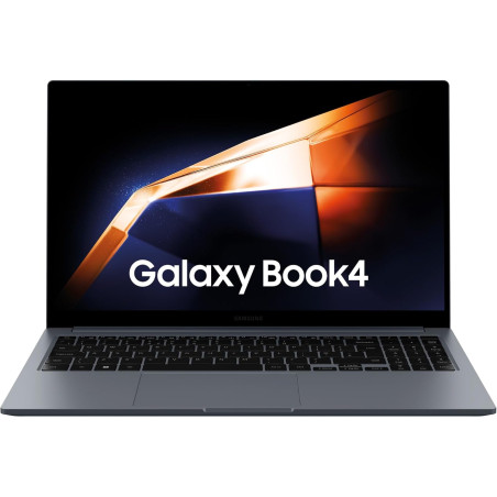 Samsung Galaxy Book4 Ordinateur portable 15.6'', Intel Core 7, 16Go RAM 512Go SSD Intel Graphics, Gris Anthracite, clavier AZERT