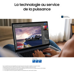 Samsung Galaxy Book4 Ordinateur portable 15.6'', Intel Core 7, 16Go RAM 512Go SSD Intel Graphics, Gris Anthracite, clavier AZERT