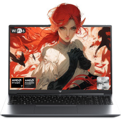 2026 PC Portable Gaming - Écran FHD 16,1'' avec Processeur Ryzen 7 7730U (Jusqu'à 4.5 GHz), 8C/16T - 16GB RAM DDR4x2 512GB M.2 S