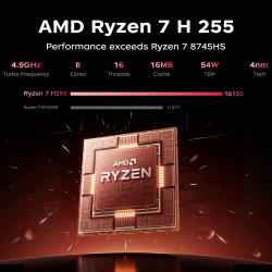 2026 PC Portable Gaming - Écran FHD 16,1'' avec Processeur Ryzen 7 7730U (Jusqu'à 4.5 GHz), 8C/16T - 16GB RAM DDR4x2 512GB M.2 S